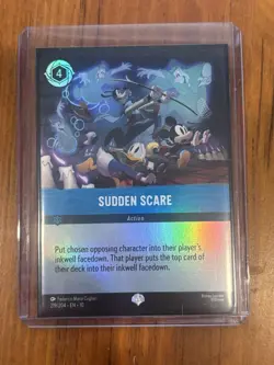 Sudden Scare 219/204 Epic Holofoil Whispers in the Well NM Disney Lorcana - Image 1
