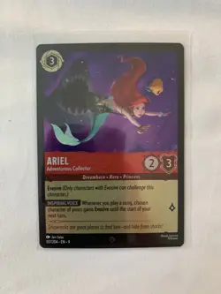 Disney Lorcana FOIL Ariel - Adventurous Collector - Fabled - Image 1