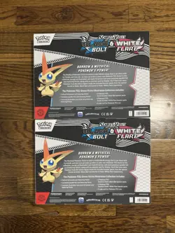 Pokemon Black Bolt & White Flare Victini Illustration Collection Box - Lot of 2 - Image 2