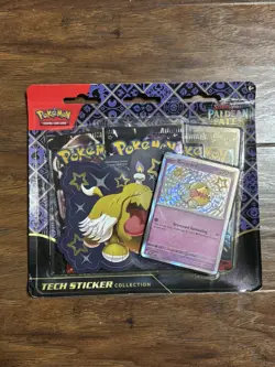 Pokemon TCG Scarlet & Violet Paldean Fates Tech Sticker Collection (Greavard) - Image 1