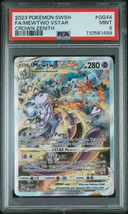 Fa/Mewtwo Vstar 2023 Pokemon Sword And Shield Crown Zenith #GG44/GG70 PSA 9 - Image 1