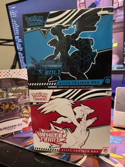 Pokemon TCG Black Bolt & White Flare Elite Trainer Box ETB Bundle Set IN HAND! - Image 1