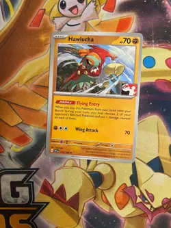 HAWLUCHA 118/198 PLAY! PRIZE PACK SERIES NON-HOLO RARE Pokemon TCG - Image 1