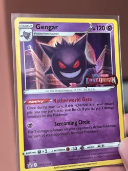 Pokemon Gengar SWSH241 Black Star Promo Lost Origin Prerelease STAMP NM - Image 5