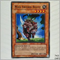 Mad Sword Beast - SKE-022 - Common Unlimited Yugioh - Image 1