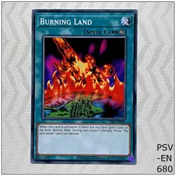 Burning Land - PSV-EN061 - Common Unlimited Yugioh - Image 1