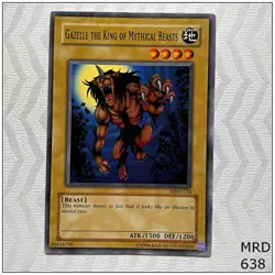 Gazelle the King of Mythical Beasts - MRD-124 - Common Unlimited Yugioh - Image 1