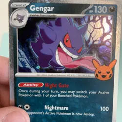 Gengar 57/91 ~Fart Swirl~ Cosmo Holo Bleed Near Mint Trick Or Trade Pokemon Tcg - Image 3