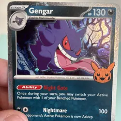 Gengar 57/91 ~Fart Swirl~ Cosmo Holo Bleed Near Mint Trick Or Trade Pokemon Tcg - Image 4