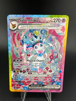 Pokemon Sylveon EX 156/131 Prismatic Evolutions Special Illustration Rare Art - Image 1