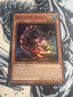 Yugioh Dracotail Mululu JUSH-EN005 Ultra Rare 1st Ed NM - Image 1