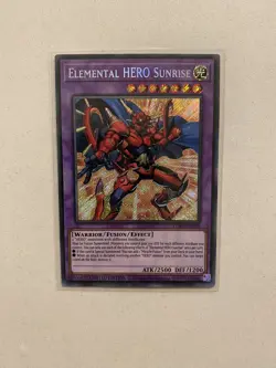 Yugioh Elemental HERO Sunrise-LDS3-EN104 Secret Rare-1st Ed NM - Image 1