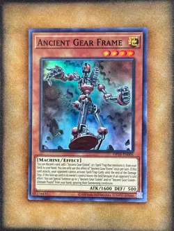 Yugioh Ancient Gear Frame OP26-EN005 Super Rare NM - Image 1