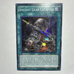 Yugioh! Ancient Gear Catapult Machine Reactor SR03-EN021 1st Edition SR Foil LP - Image 1