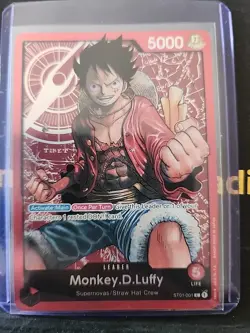 Monkey.D.Luffy - ST01-001 - Leader - Pre-Errata - One Piece... - Image 1