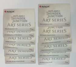 Magic the Gathering Art Series Card Lot of (12) Outlaws of Thunder Junction - Image 2