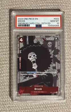 2023 One Piece Premium Card Collection 25th Edition #022 Brook PSA 10 - Image 1