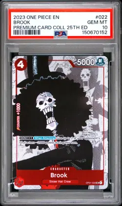 2023 ONE PIECE PREMIUM CARD COLLECTION 25TH EDITION 022 BROOK PSA 10 GEM MINT - Image 1