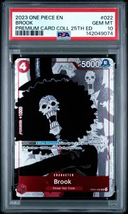 2023 One Piece Premium Card Collection 25th Edition #022 Brook PSA 10 - Image 1