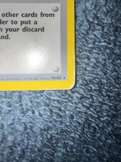 Item Finder 74/102 – Pokemon TCG – 1999–2000 – Vintage Trainer Card LP - Rare - Image 2