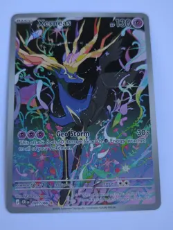 Pokemon TCG Xerneas 091/086 2026 Illustration Rare Full Art Holo Card - Image 1