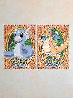 Topps Series -Dratini and Dragonite Pokemon cards. - Image 1