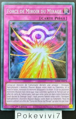 Carte YU-GI-OH! FORCE DE MIROIR DU MIRAGE LEDE-FR078 SR NEUF - Image 1