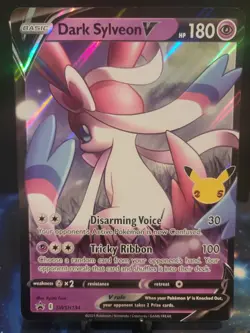 Pokemon TCG Jumbo Dark Sylveon V Black Star Promo SWSH134 Oversized Card M/NM - Image 1