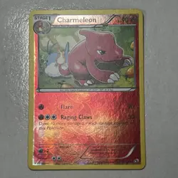 Pokemon TCG Charmeleon Legendary Treasures REVERSE HOLO 18/113 LP Card Flame - Image 1