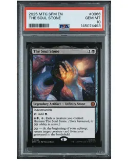 Magic: The Gathering The Soul Stone Spider-Man Mythic Artifact PSA 10 … - Image 1
