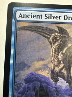 Magic The Gathering Ancient Silver Dragon CLB Mythic Creature Blue 056/361 LP - Image 2