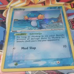 Pokemon TCG Mudkip 57/100 Crystal Guardians Reverse Holo 50 HP - Image 2