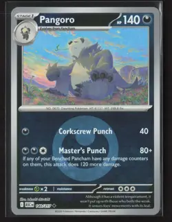 Pangoro (Energy Symbol Pattern) 140/217 Ascended Heroes Pokemon Reverse Holo NM - Image 1