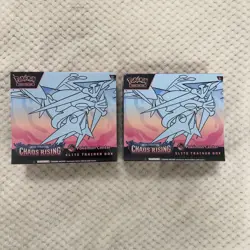 2x Pokemon Center Chaos Rising Elite Trainer Box FULL SEALED NEW POKEMON TCG - Image 1