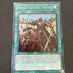 Triple Tactics Thrust (Secret Rare) RA03-EN072 1st Edition Yu-Gi-Oh! - Image 1