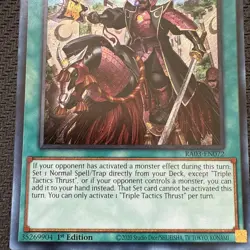 Triple Tactics Thrust (Secret Rare) RA03-EN072 1st Edition Yu-Gi-Oh! - Image 2