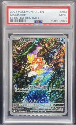 2023 Pokemon Paldea Evolved Magikarp #203 MINT PSA 9 Illustration Rare - Image 1