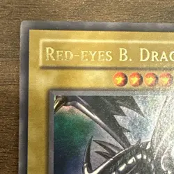 Yugioh Red-Eyes Black Dragon LOB-070 Ultra Rare Original Print 2002 LP 🀄 - Image 3