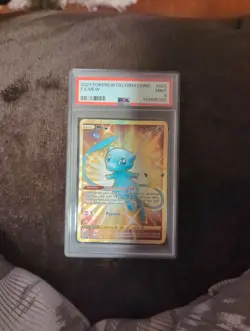 2021 Pokemon Celebrations Gold Full Art Mew 025/025 PSA 9 - Image 1