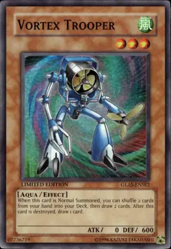 Vortex Trooper - Super Rare Limited Edition GLAS-ENSE2 - NM - YuGiOh - Image 1