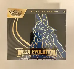 Pokemon Mega Evolution Elite Trainer Box Lucario ETB New/Factory Sealed In Hand - Image 1