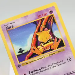 Pokemon TCG - Abra 43/102 Base Set Common 1st Edition WOTC - EXC - Image 1
