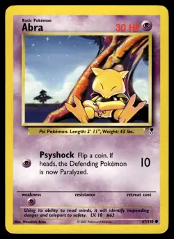 ABRA - 67/110 Common Legendary Collection Pokemon LP - Image 1