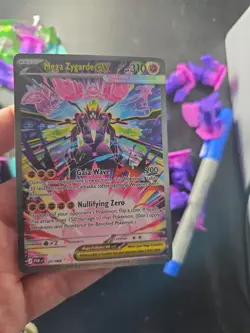 Nintendo Pokemon TCG Mega Zygarde EX 120/088 Perfect Order Secret Rare FA Holo - Image 1