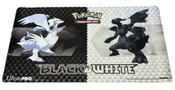 2010 Pokemon Black and White Gen v5 Playmat Ultra Pro Reshiram Zekrom Used - Image 1