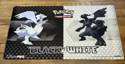2010 Pokemon Black and White Gen v5 Playmat Ultra Pro Reshiram Zekrom Used - Image 2