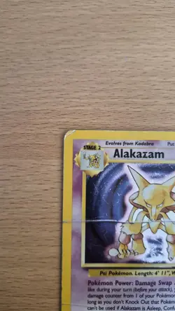 Pokemon TCG Base Set Alakazam Holo Rare 1/102 HP - Image 3