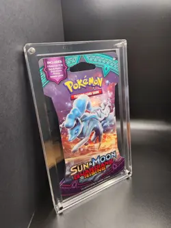 Pokemon Sleeved Booster Pack Acrylic Case! Fully Magnetic Closure! - Image 1