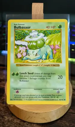 Pokemon Shadowless Bulbasaur Base Set 44/102 NM - Image 1