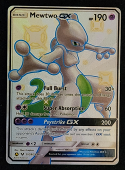 2019 Pokemon Hidden Fates Shiny Vault Mewtwo GX #SV59/SV94 Full Art EX-NM - Image 1